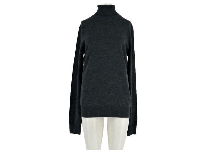 Autre Marque THE FRANKIE SHOP Strickpullover Grau Wolle