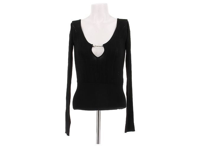 Top negro Jacquemus de viscosa