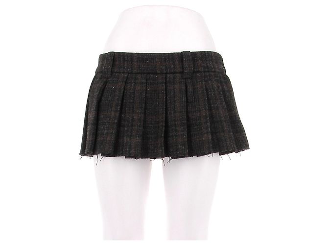 Miu Miu Minirock mit Hahnentritt-Muster