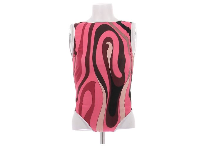 Emilio Pucci Rosa Einteiler-Badeanzug Pink