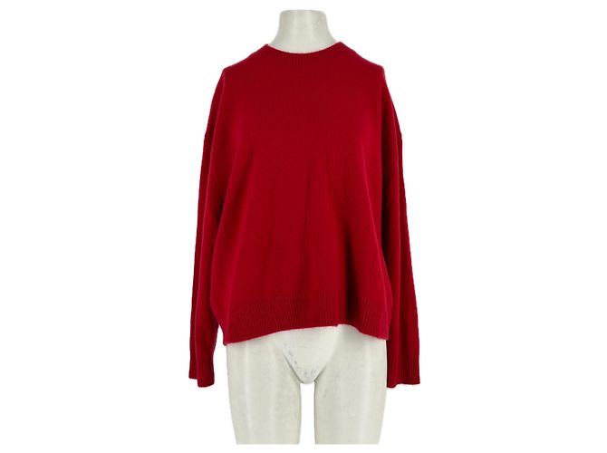 Anine Bing Roter Kaschmirpullover S