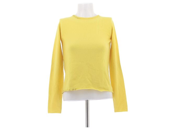 Autre Marque Gelber Kaschmirpullover LUCIEN PELLAT-FINET S