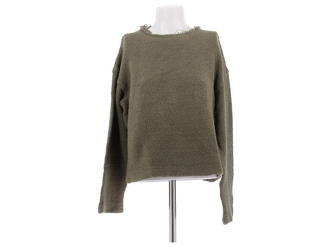 Simon Miller Strickpullover aus Wolle Khaki