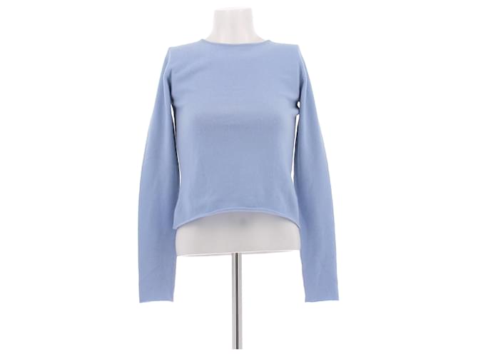 Autre Marque Blauer Pullover mit Pilzmuster