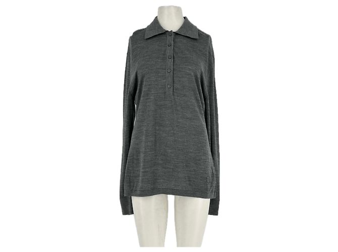 Stella Mc Cartney Polo in lana grigio Stella McCartney