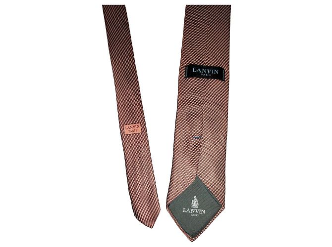 Cravatta Lanvin Paris Marrone