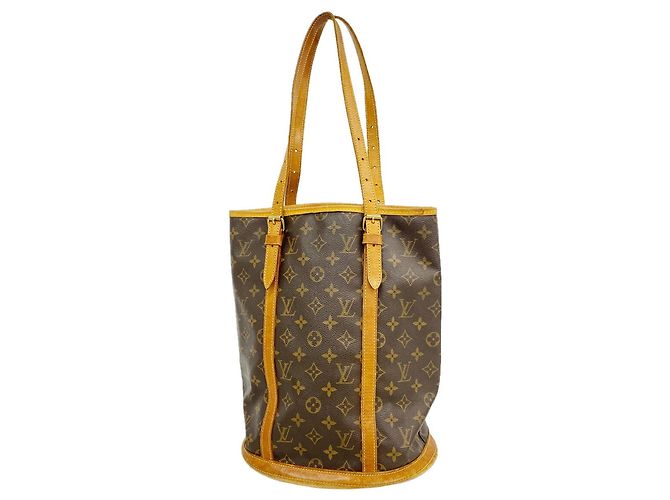 Borsa Tote Louis Vuitton Monogram Bucket GM M42236 Marrone