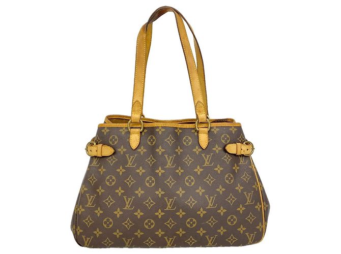Saco Tote Horizontal Louis Vuitton Monogram Batignolles Marrom