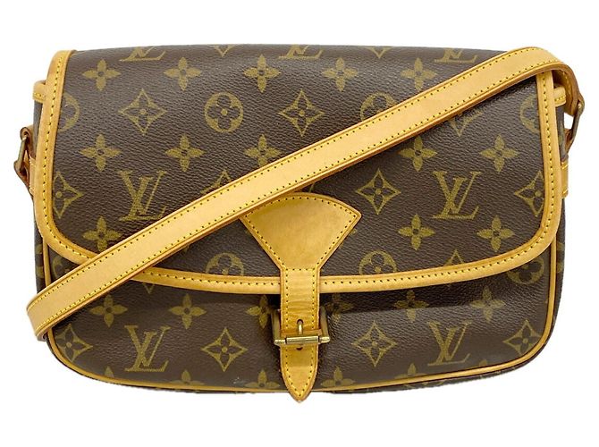 Bolsa de Ombro Louis Vuitton Monogram Sologne Marrom