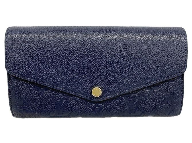 Louis Vuitton Monogram Empreinte Portefeuille Sarah Long Wallet Roja