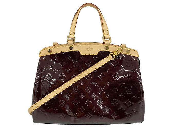 Borsa Louis Vuitton Vernis MM in Amarante Bordò