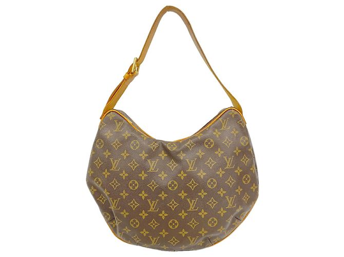 Sac à épaule Louis Vuitton Monogram Croissant GM Marron