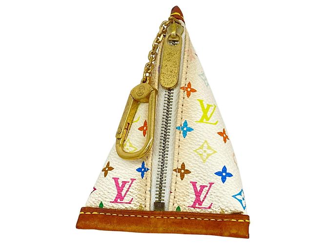 Louis Vuitton Monogram Multicolor Berlingo Wallet/Coin Case White