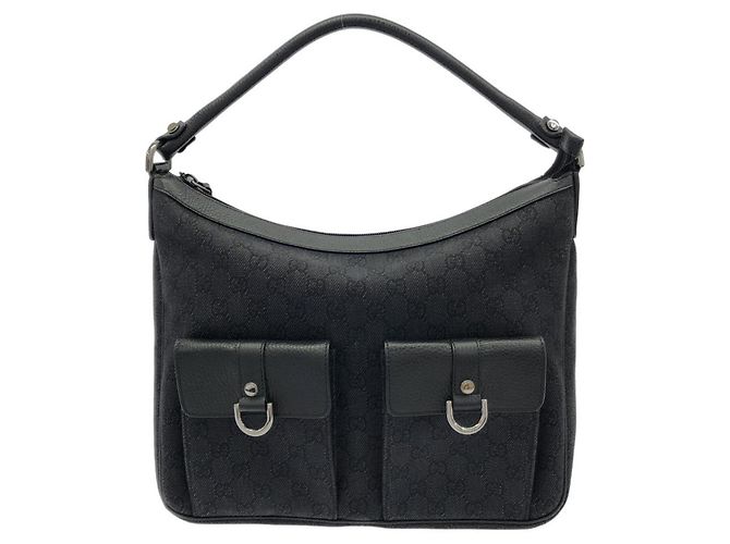 Borsa a tracolla Gucci in denim Nero