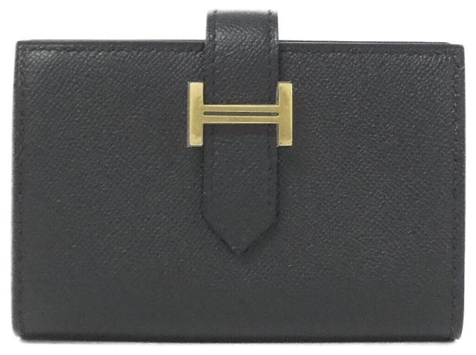 Hermès Hermes Bearn Mini Wallet Black