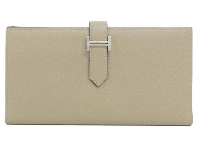 Hermès Hermes Bearn Soufflé Langbeutel Beige