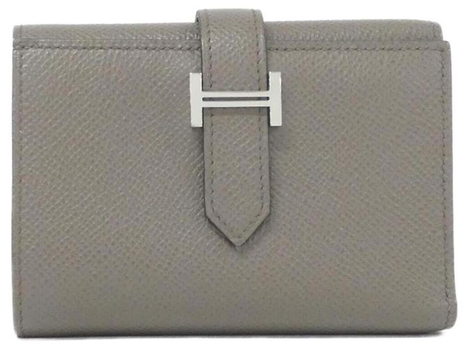 Hermès Hermes Bearn Combination Verso Wallet Grey Taupe