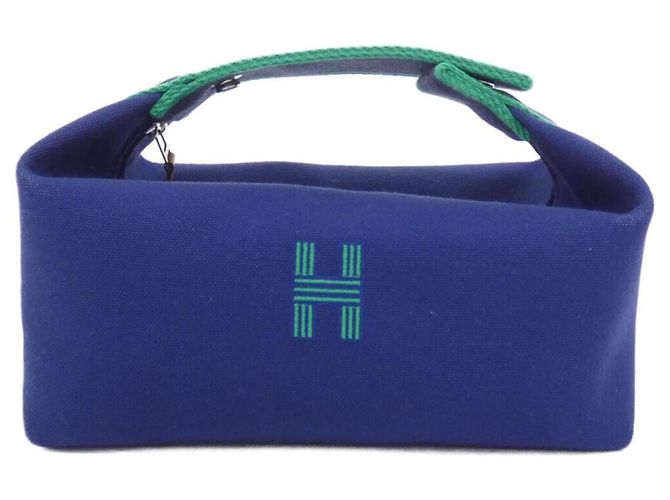 Hermès Hermes Bride à Black PM 103222M Handtasche Pouch Blau