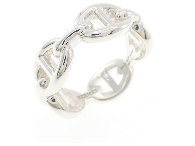 Ring Hermès Anello Hermes Chaine d'Ancre Enchainée Argento