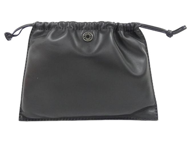 Hermès Hermes Piro Handtaschen-Pouch Schwarz