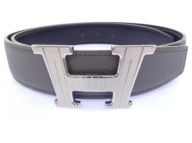 Hermès Hermes H Takeoff 32mm Wendelgürtel Braun Schwarz