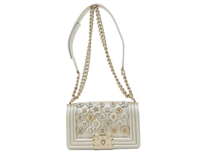 Borsa a tracolla Chanel Boy Line 67085 D'oro