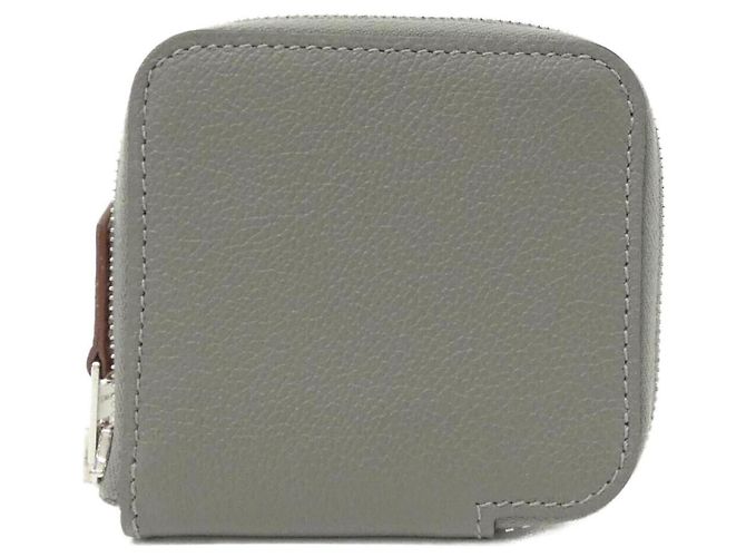 Silk In Hermès Hermes COLLIER DE CHIEN Silk Coin Purse Brown