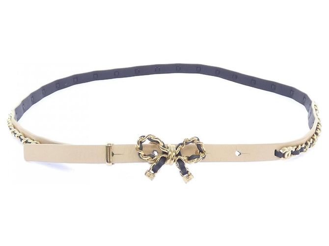 Cinturón Standard Chanel AA8365 Negro Beige