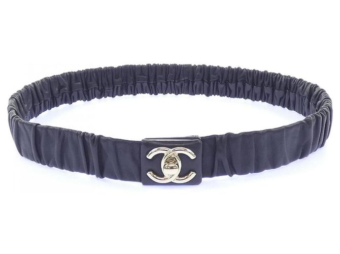 Chanel Turnlock Gürtel Schwarz