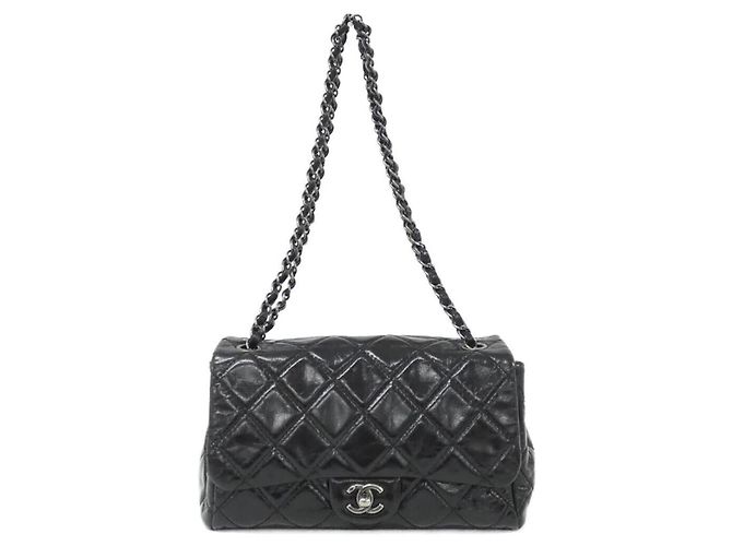 Borsa a tracolla in pelle Chanel 90615 Nero