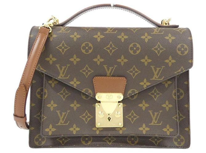 Sac à main Louis Vuitton Monogram Monceau Marron