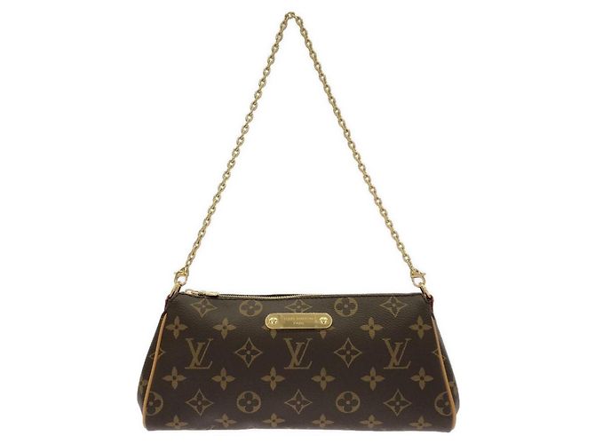 Bolsa de Ombro Louis Vuitton Monogram Pochette Eva Marrom