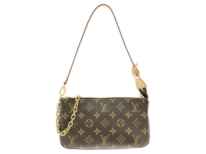 Louis Vuitton Monogram Pochette Accessoires Marrone