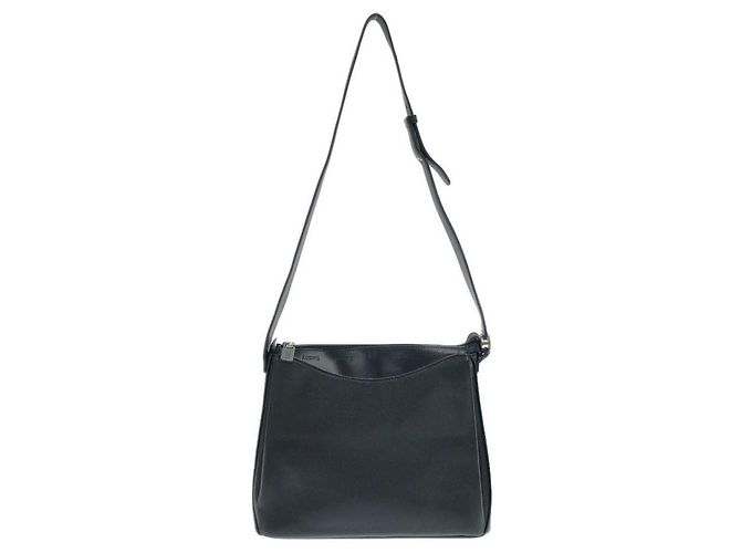 Bolsa de ombro Loewe em couro preto
