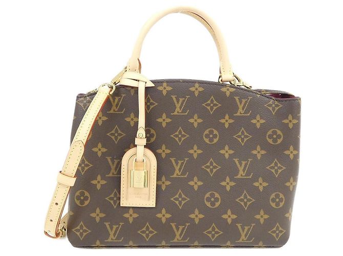 Borsa Louis Vuitton Monogram Petit Palais PM Marrone