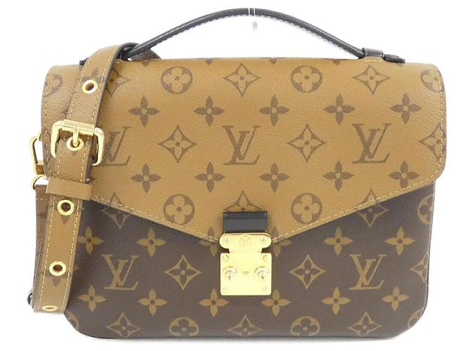 Louis Vuitton Monogram Reverse Pochette Métis MM Marrone