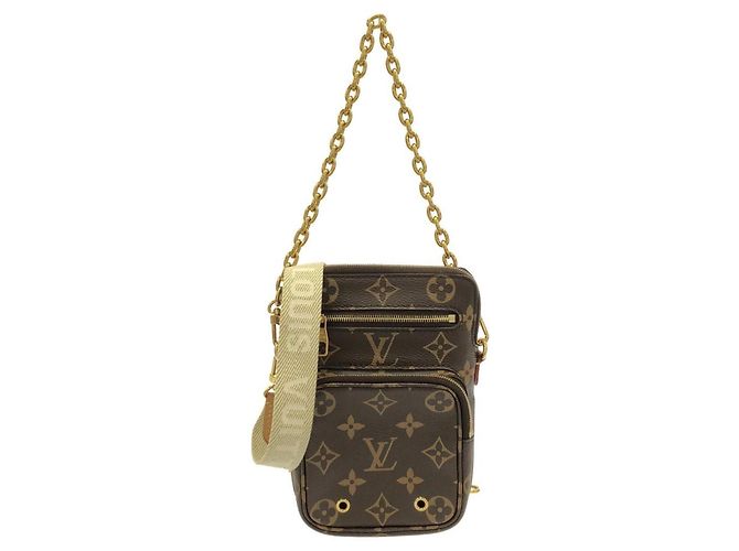 Borsa a tracolla Louis Vuitton Monogram Utility Marrone