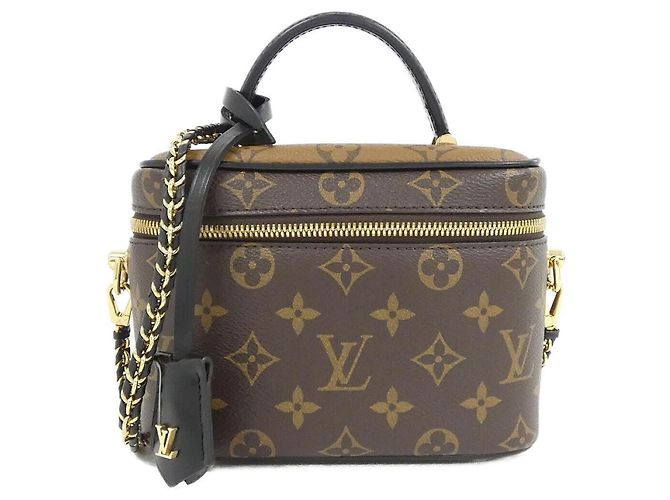 Borsa a mano Louis Vuitton Monogram Vanity PM Marrone