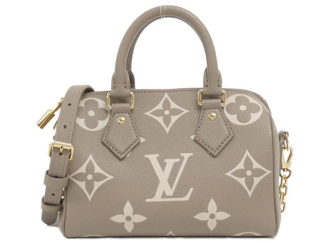 Speedy Bolso Boston Louis Vuitton Monogram Empreinte Gris