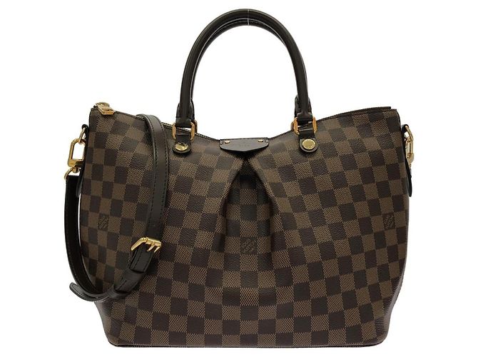 Sac à main Louis Vuitton Damier Siena MM Damier ebène