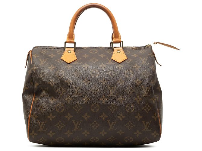 Louis Vuitton Brown Monogram Speedy 30 Marrom