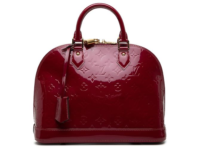 Louis Vuitton Red Monogram Vernis Alma PM Roja