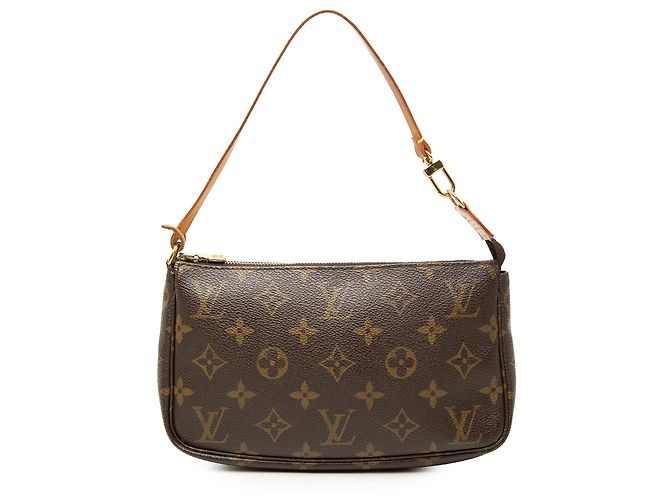 Louis Vuitton Brown Monogram Pochette Accessoires Marrom
