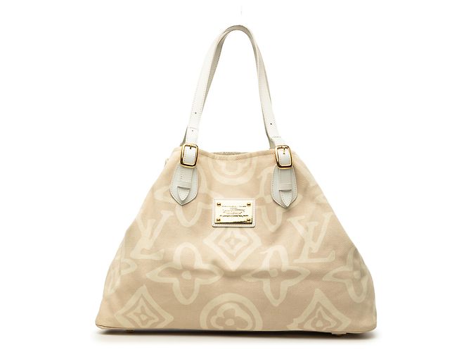 Louis Vuitton Beige Monogram Tahitienne Cabas GM Bege
