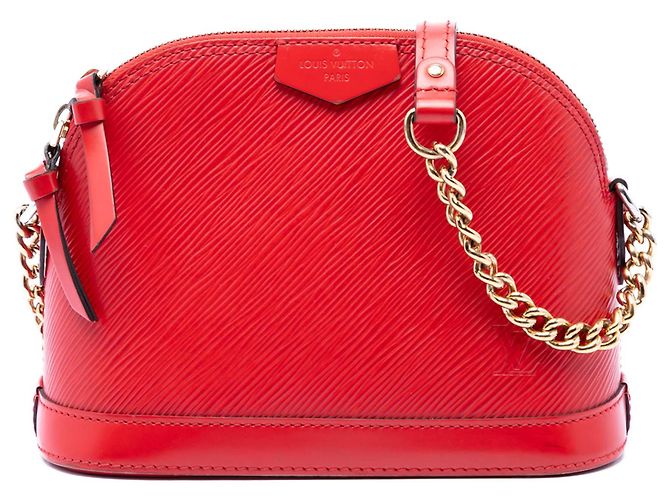 Louis Vuitton Red Epi Mini Alma Rouge