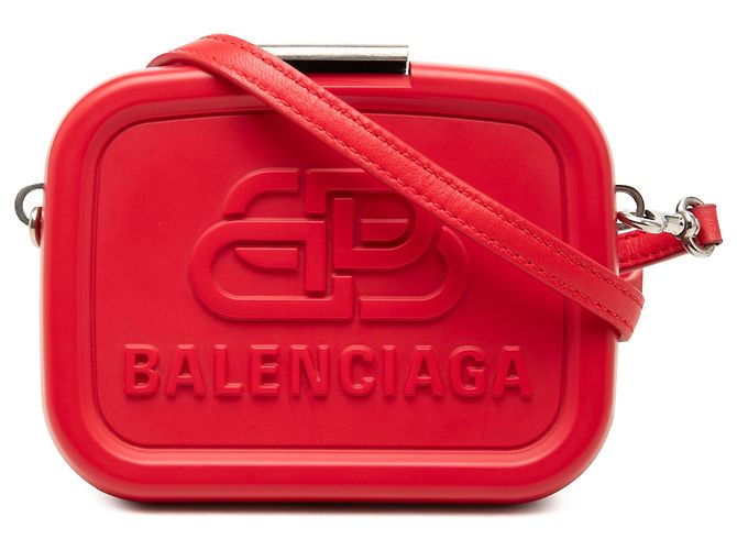 Balenciaga Mini Custodia Lunch Box in Acetato Rosso