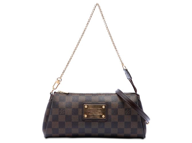 Louis Vuitton Brown Damier Ebene Eva Marrom