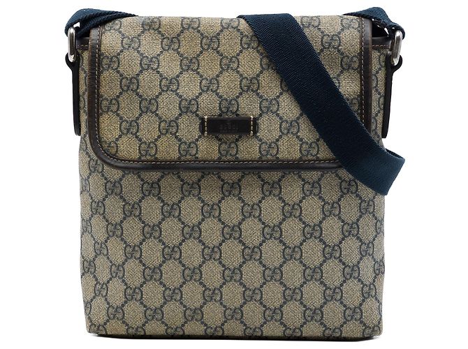 Gucci Beige GG Supreme Crossbody-Tasche