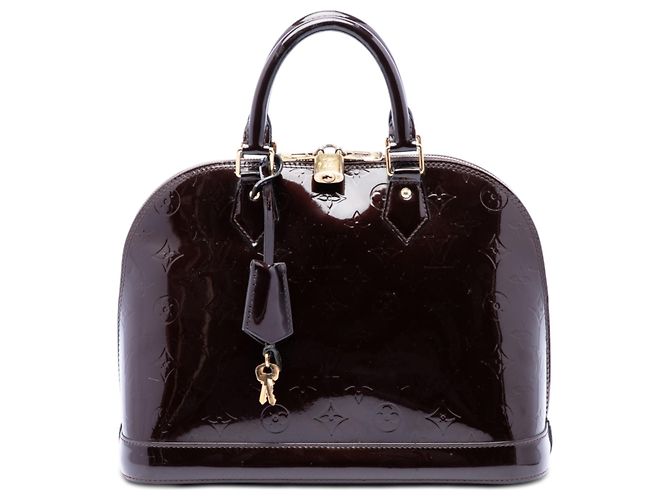 Louis Vuitton Purple Monogram Vernis Alma PM Púrpura