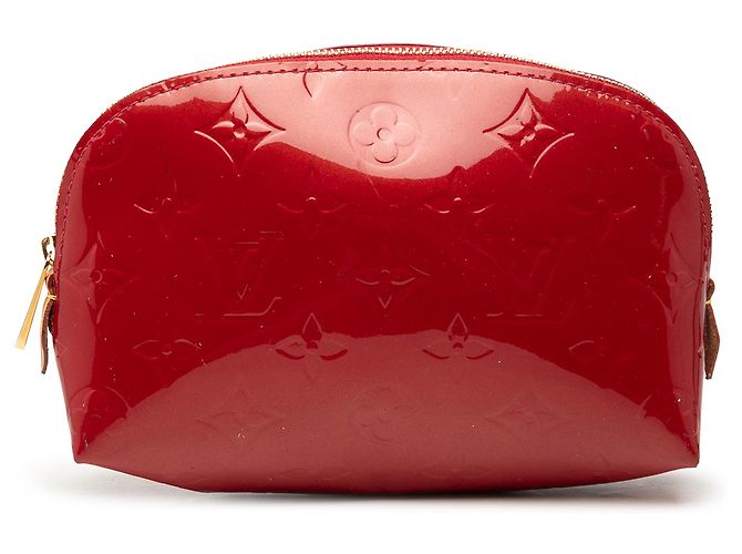 Louis Vuitton Red Monogram Vernis Kosmetiktasche Rot